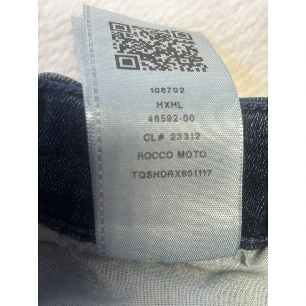 True Religion Men's Rocco Relaxed Skinny Jeans Size 32 Moto Ribbed Biker Hip hop